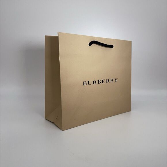 AUTHENTIC Burburry Small 9x7.75x3.25 Luxury Gift Paper Shopping Luxury Bag New - Picture 2 of 9